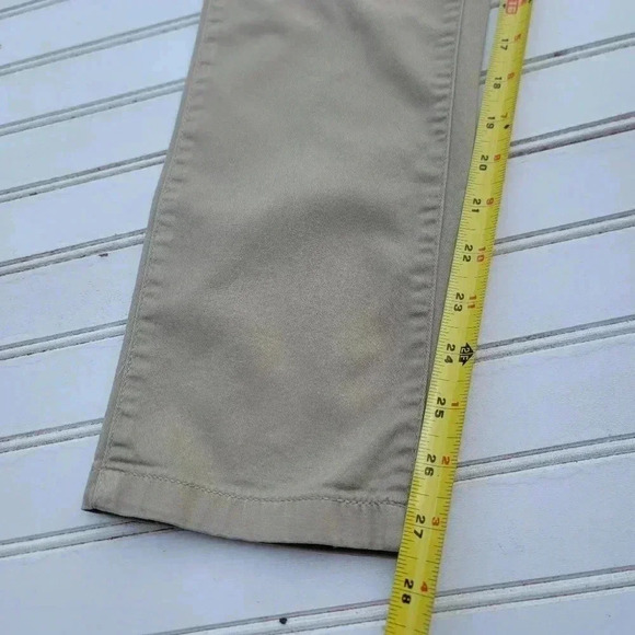 Place Boys Flat Front Beige Khaki Chino Pants Adjastable 29x27 Waist Sz 14 - Picture 9 of 10